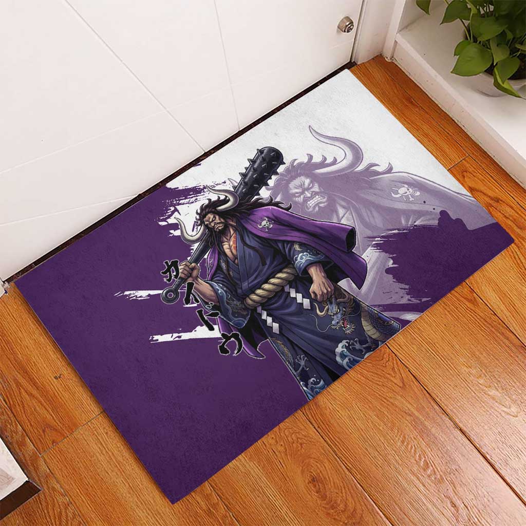 Kaido Anime Rubber Doormat One Piece Oni Warlord Graphic