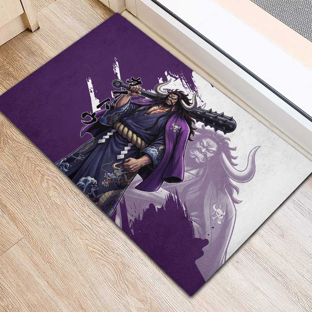Kaido Anime Rubber Doormat One Piece Oni Warlord Graphic