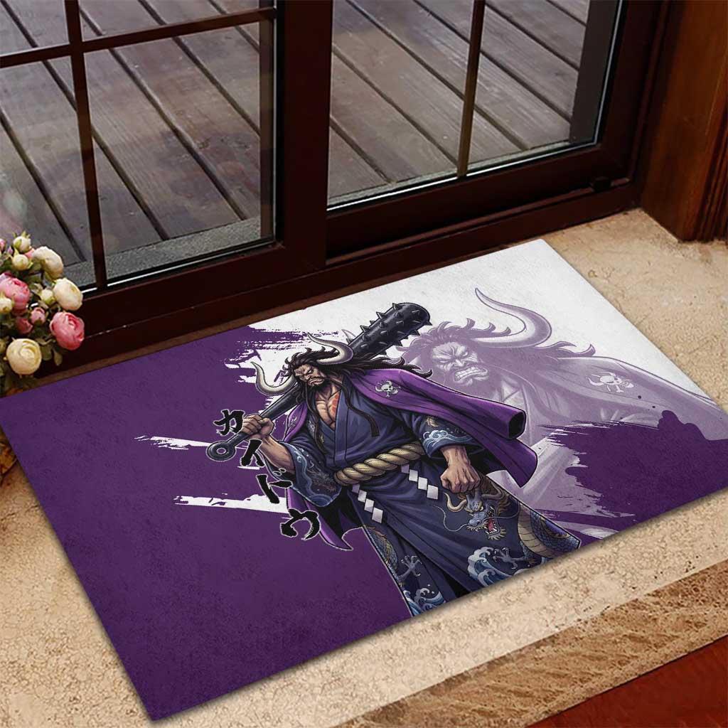 Kaido Anime Rubber Doormat One Piece Oni Warlord Graphic