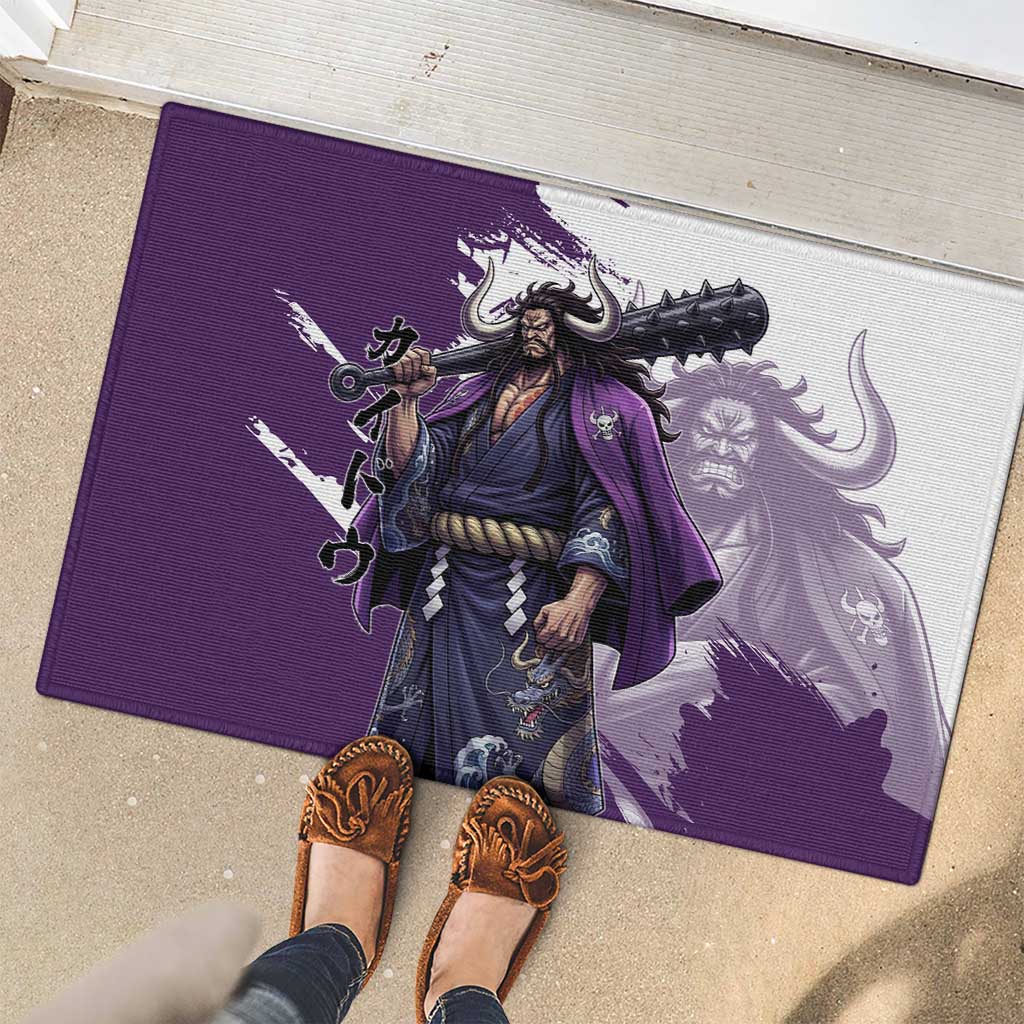 Kaido Anime Rubber Doormat One Piece Oni Warlord Graphic