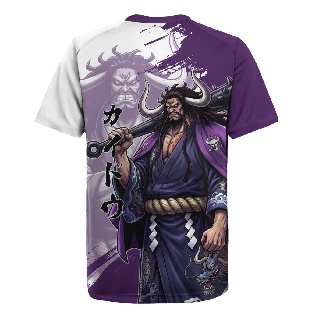 Kaido Anime Rugby Jersey One Piece Oni Warlord Graphic