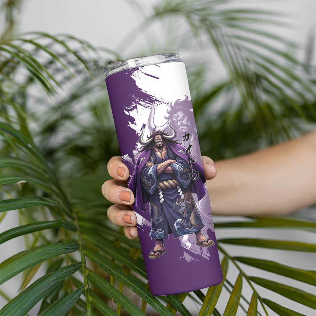 Kaido Anime Skinny Tumbler One Piece Oni Warlord Graphic