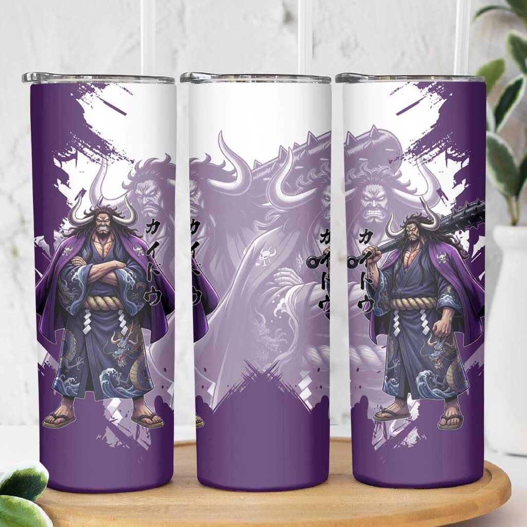 Kaido Anime Skinny Tumbler One Piece Oni Warlord Graphic
