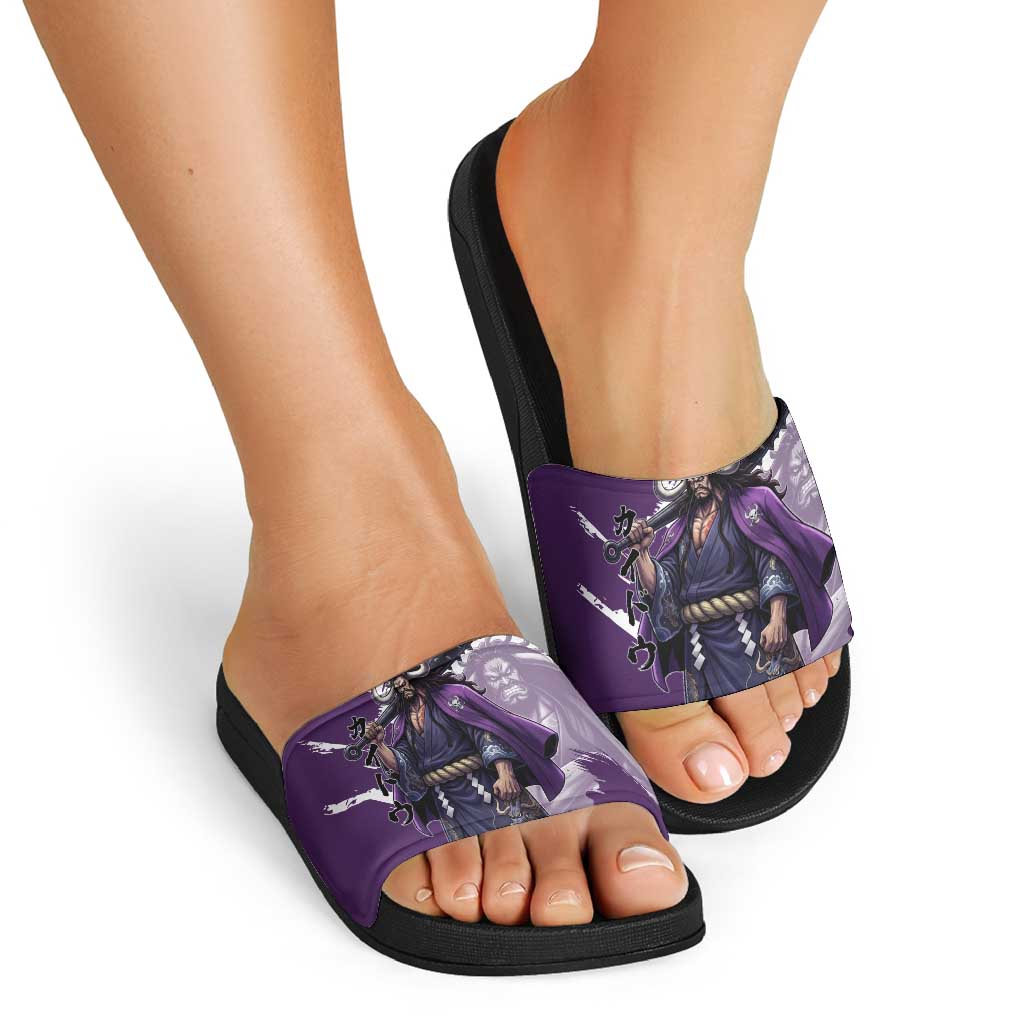 Kaido Anime Slide Sandals One Piece Oni Warlord Graphic