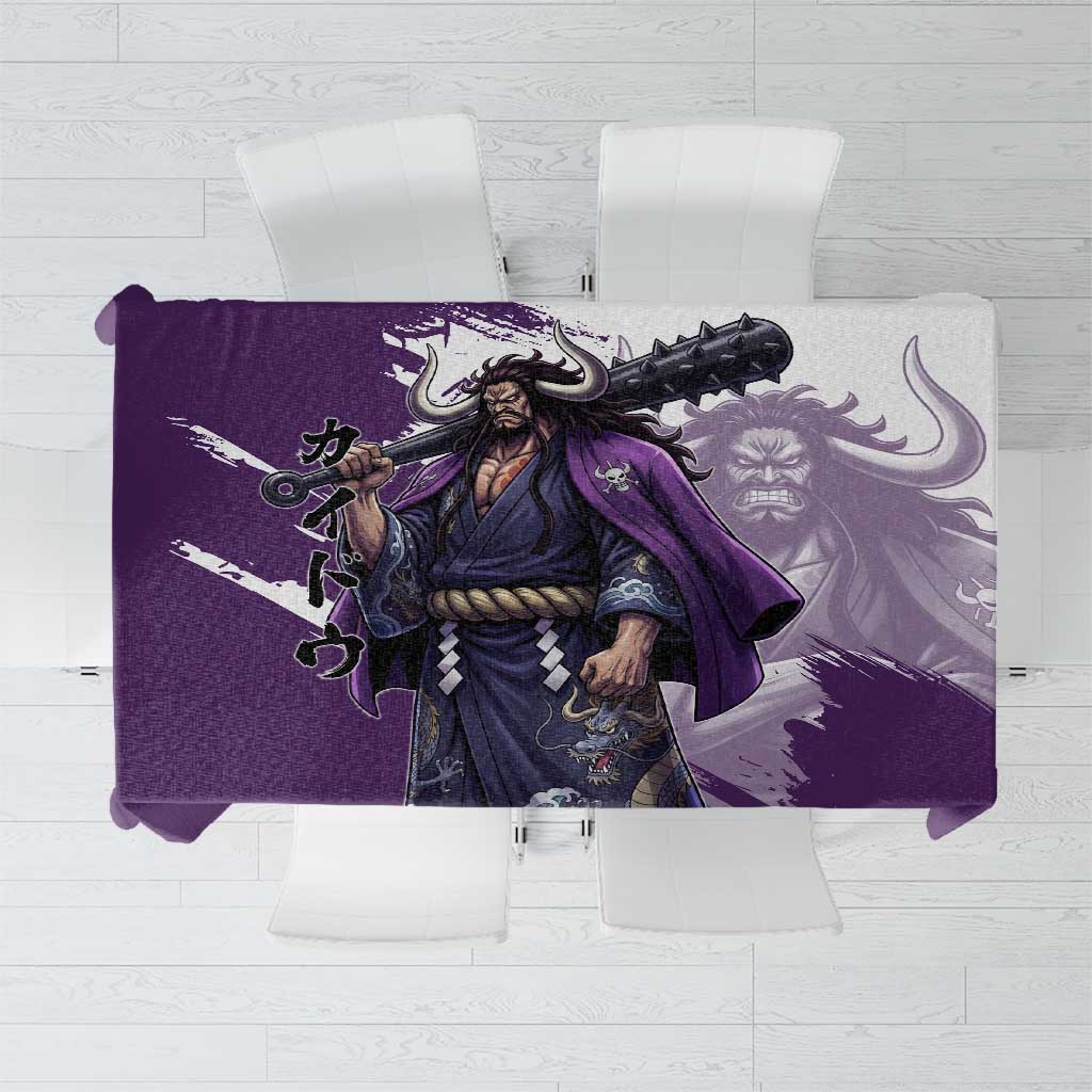 Kaido Anime Tablecloth One Piece Oni Warlord Graphic