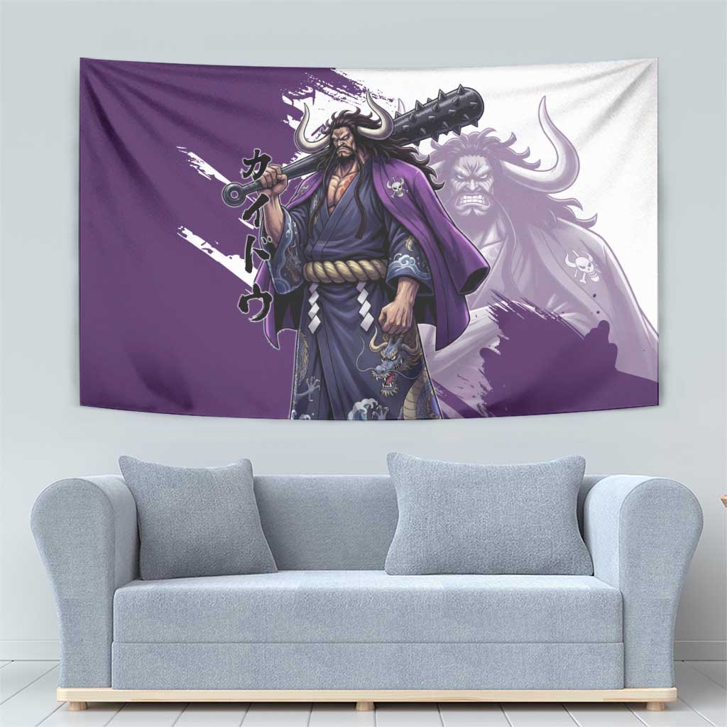 Kaido Anime Tapestry One Piece Oni Warlord Graphic