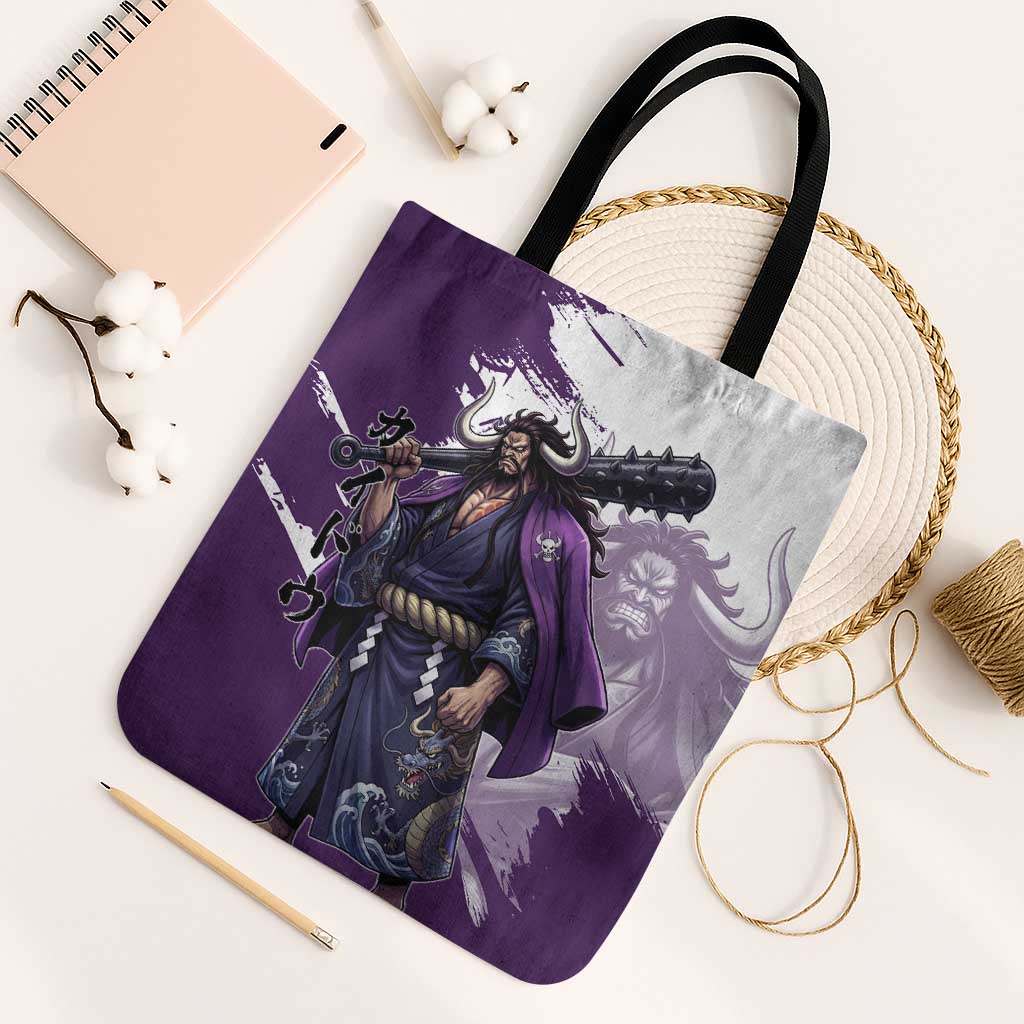Kaido Anime Tote Bag One Piece Oni Warlord Graphic