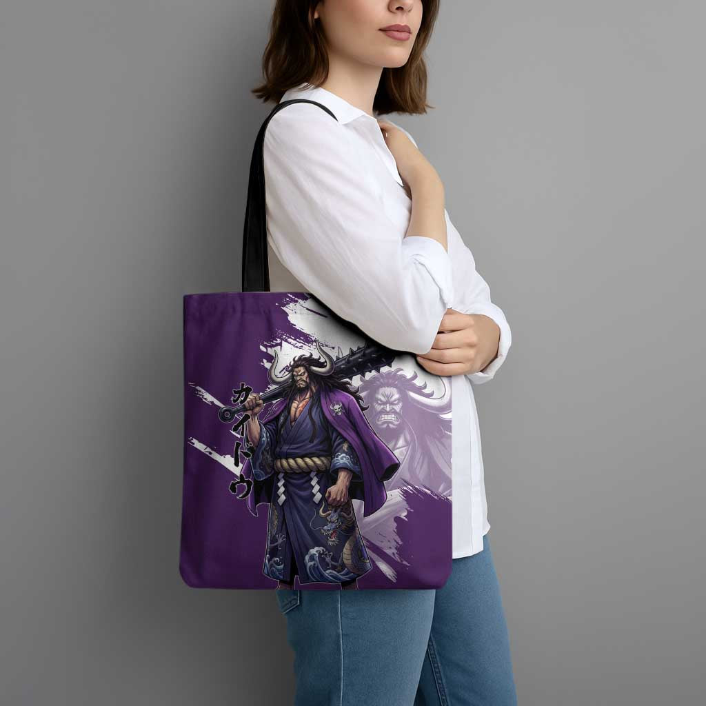Kaido Anime Tote Bag One Piece Oni Warlord Graphic