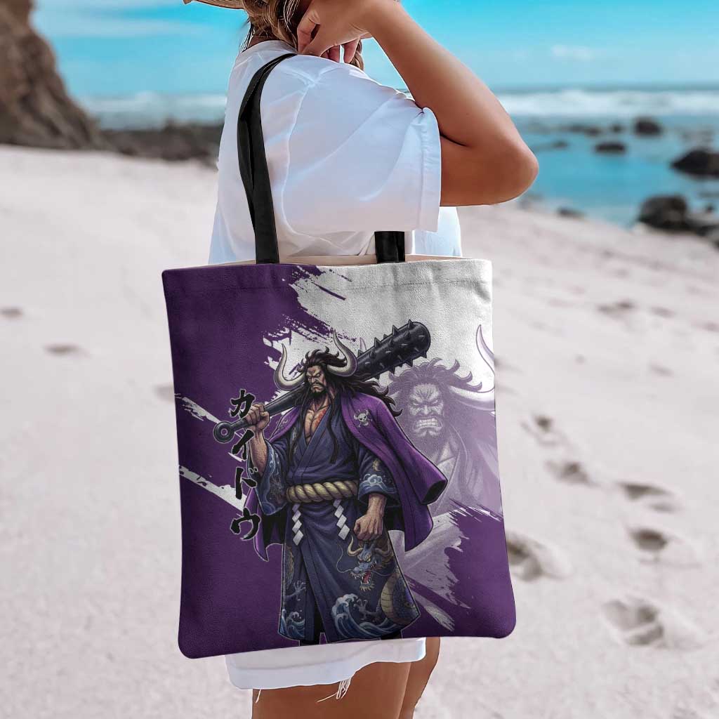 Kaido Anime Tote Bag One Piece Oni Warlord Graphic