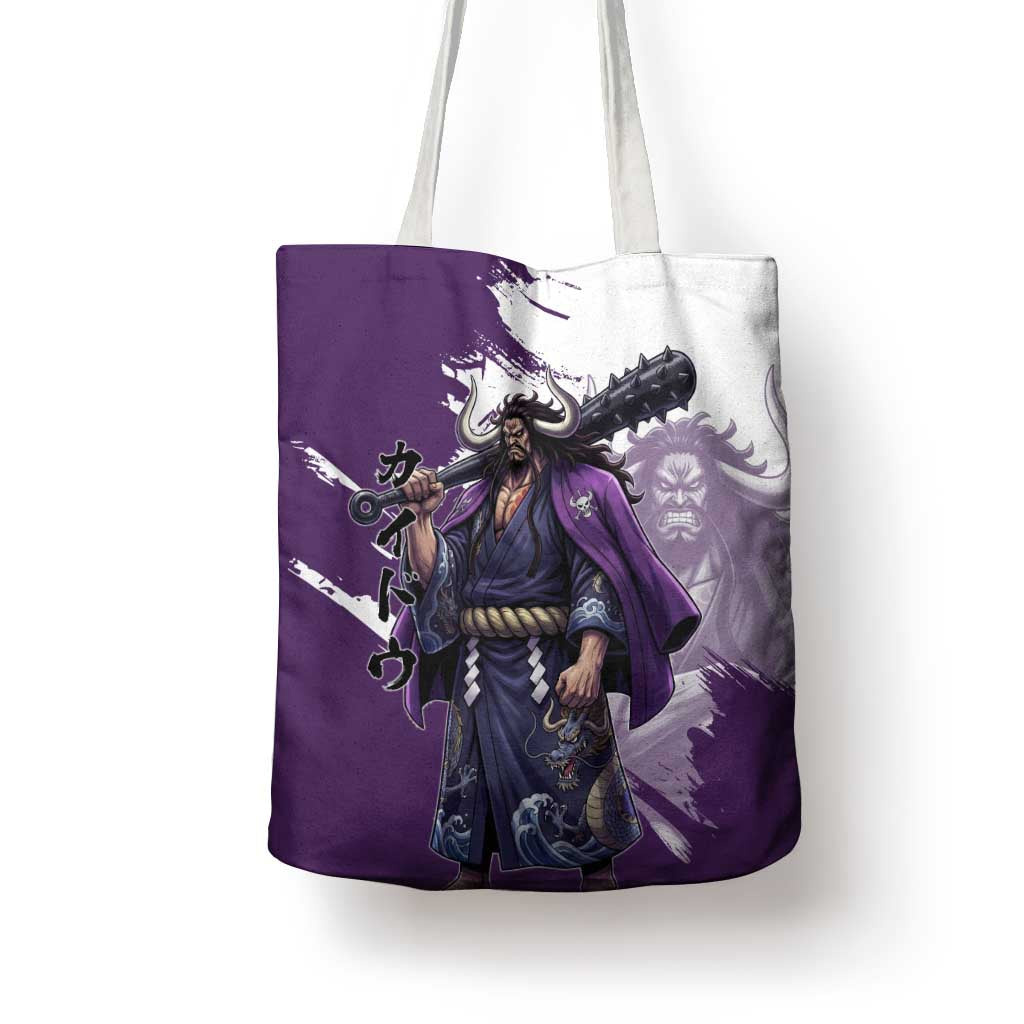 Kaido Anime Tote Bag One Piece Oni Warlord Graphic