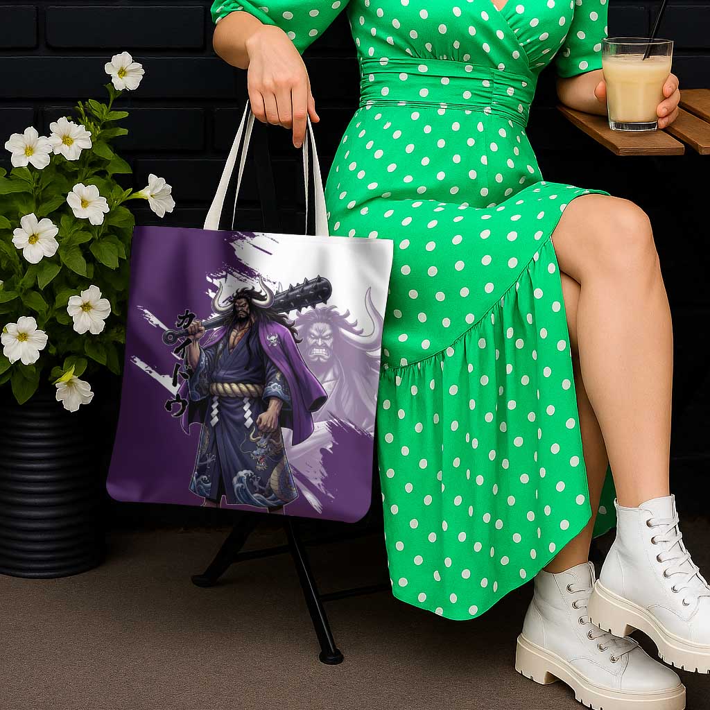 Kaido Anime Tote Bag One Piece Oni Warlord Graphic