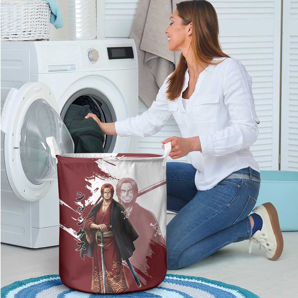 One Piece Shanks Red Hair Laundry Basket Japanese Anime Graphic