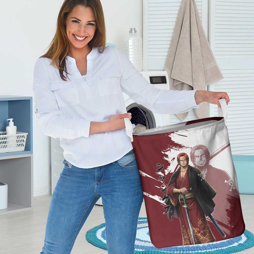 One Piece Shanks Red Hair Laundry Basket Japanese Anime Graphic