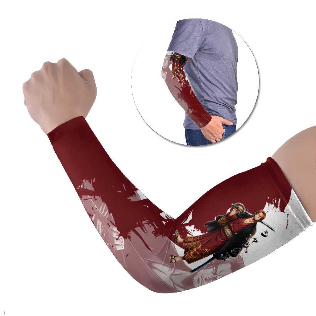 One Piece Shanks Red Hair Arm Sleeves Japanese Anime Graphic