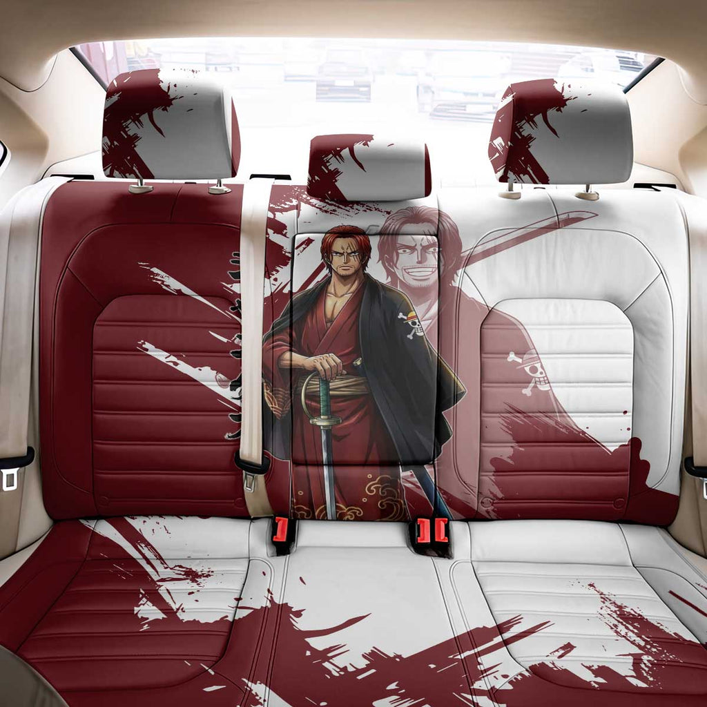 One Piece Shanks Red Hair Back Car Seat Cover Japanese Anime Graphic