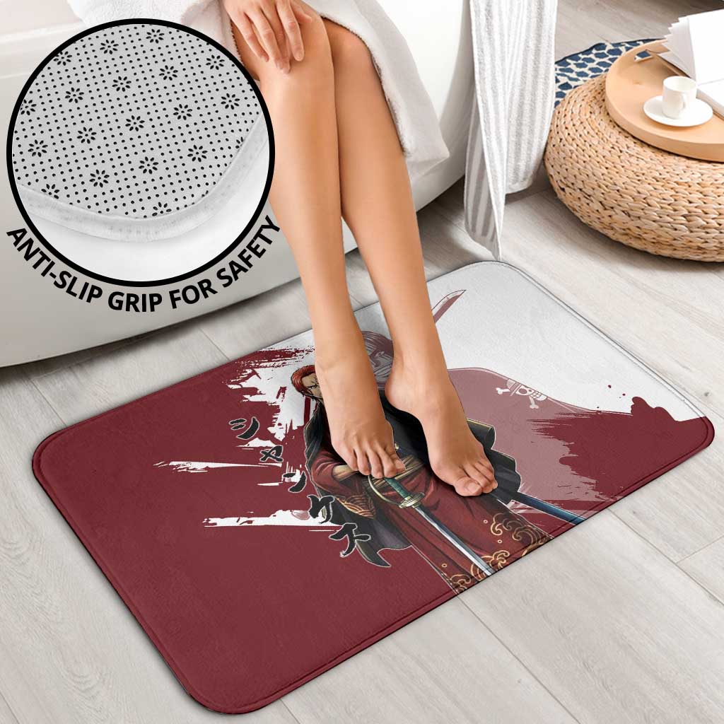 One Piece Shanks Red Hair Bathroom Set Japanese Anime Graphic