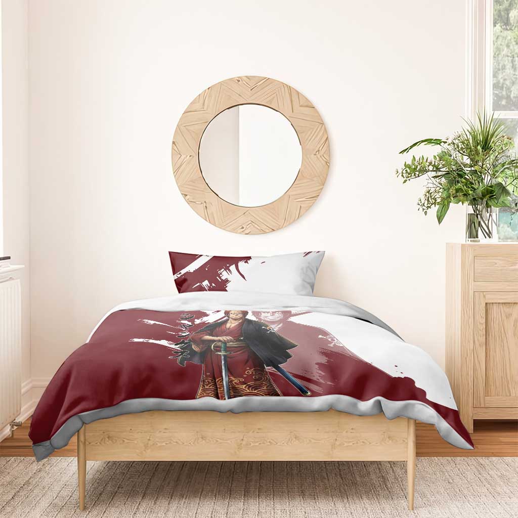 One Piece Shanks Red Hair Bedding Set Japanese Anime Graphic