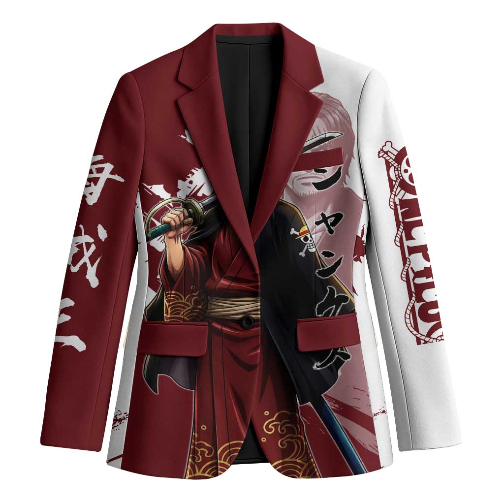 One Piece Shanks Red Hair Blazer Japanese Anime Graphic