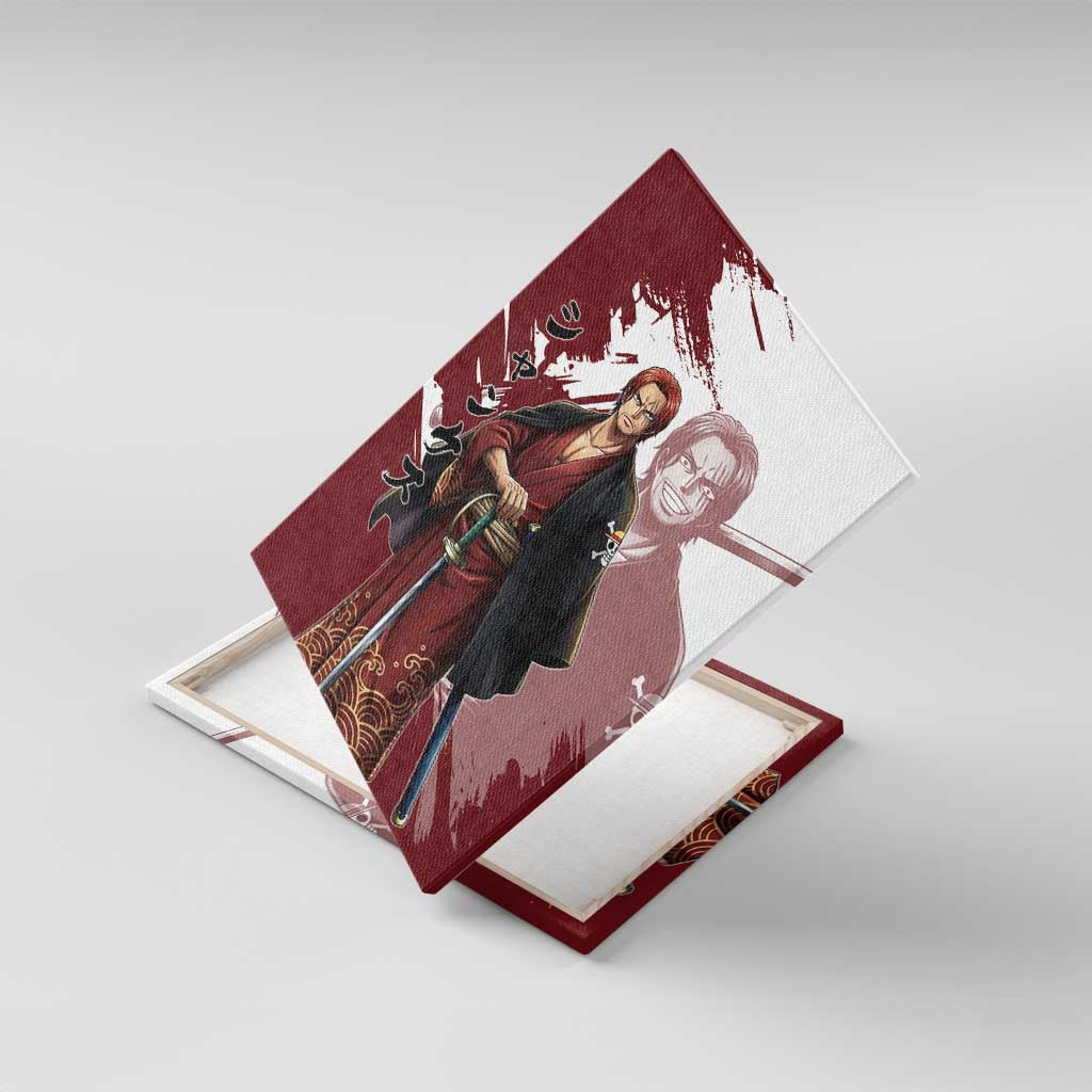 One Piece Shanks Red Hair Canvas Wall Art Japanese Anime Graphic