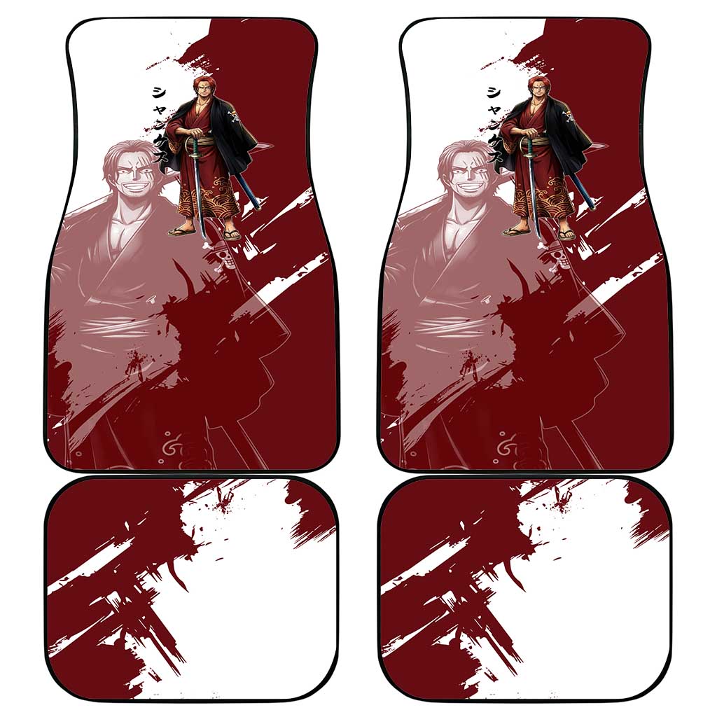 One Piece Shanks Red Hair Car Mats Japanese Anime Graphic
