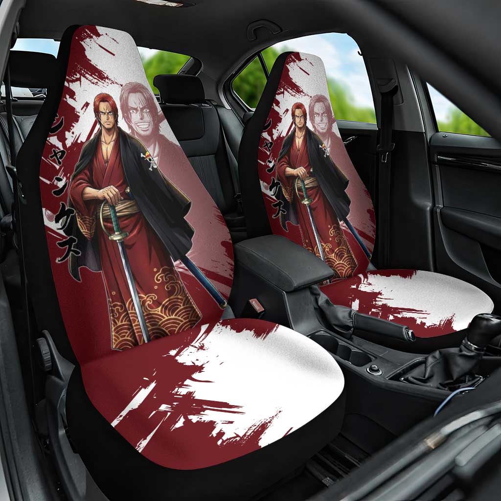 One Piece Shanks Red Hair Car Seat Cover Japanese Anime Graphic