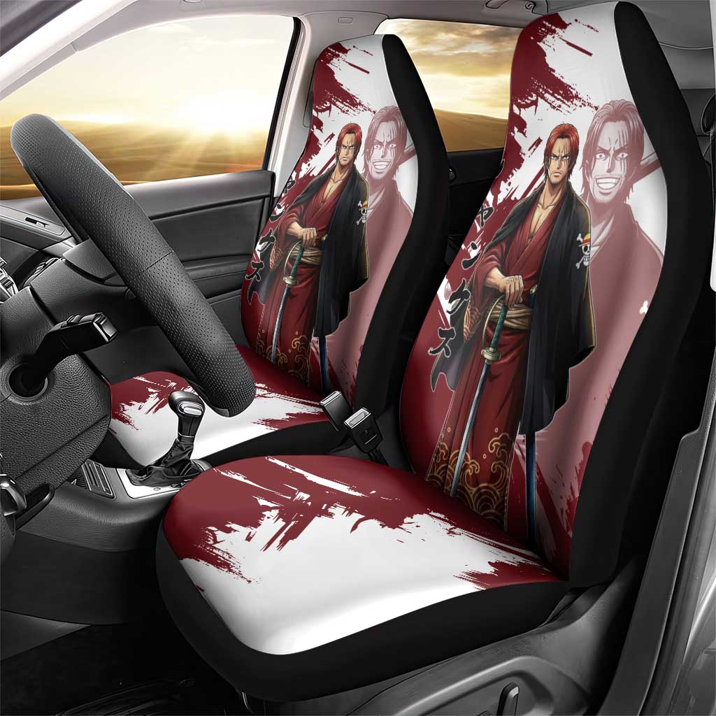 One Piece Shanks Red Hair Car Seat Cover Japanese Anime Graphic