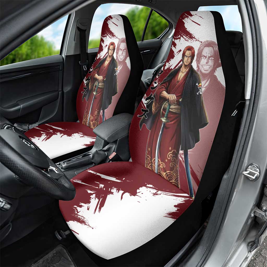 One Piece Shanks Red Hair Car Seat Cover Japanese Anime Graphic