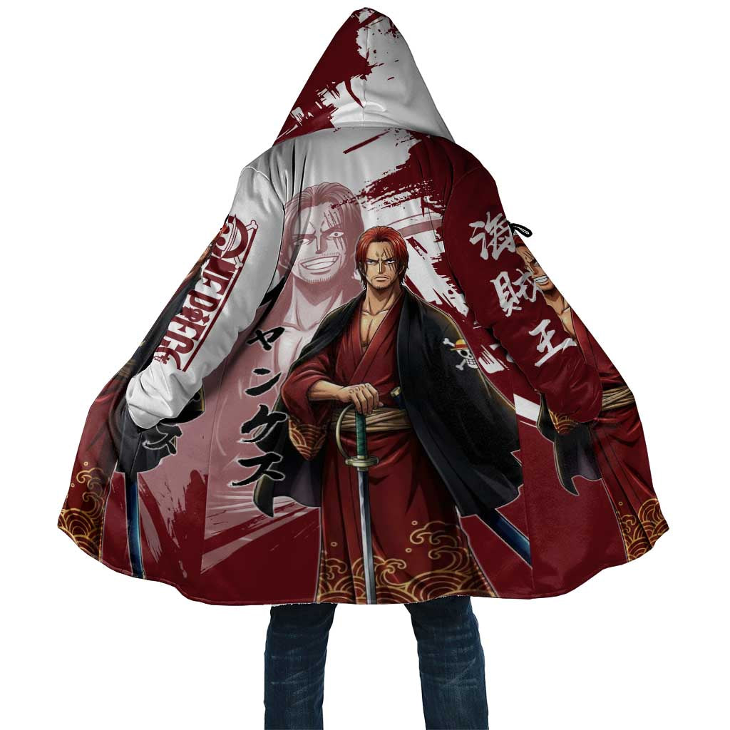 One Piece Shanks Red Hair Cloak Japanese Anime Graphic