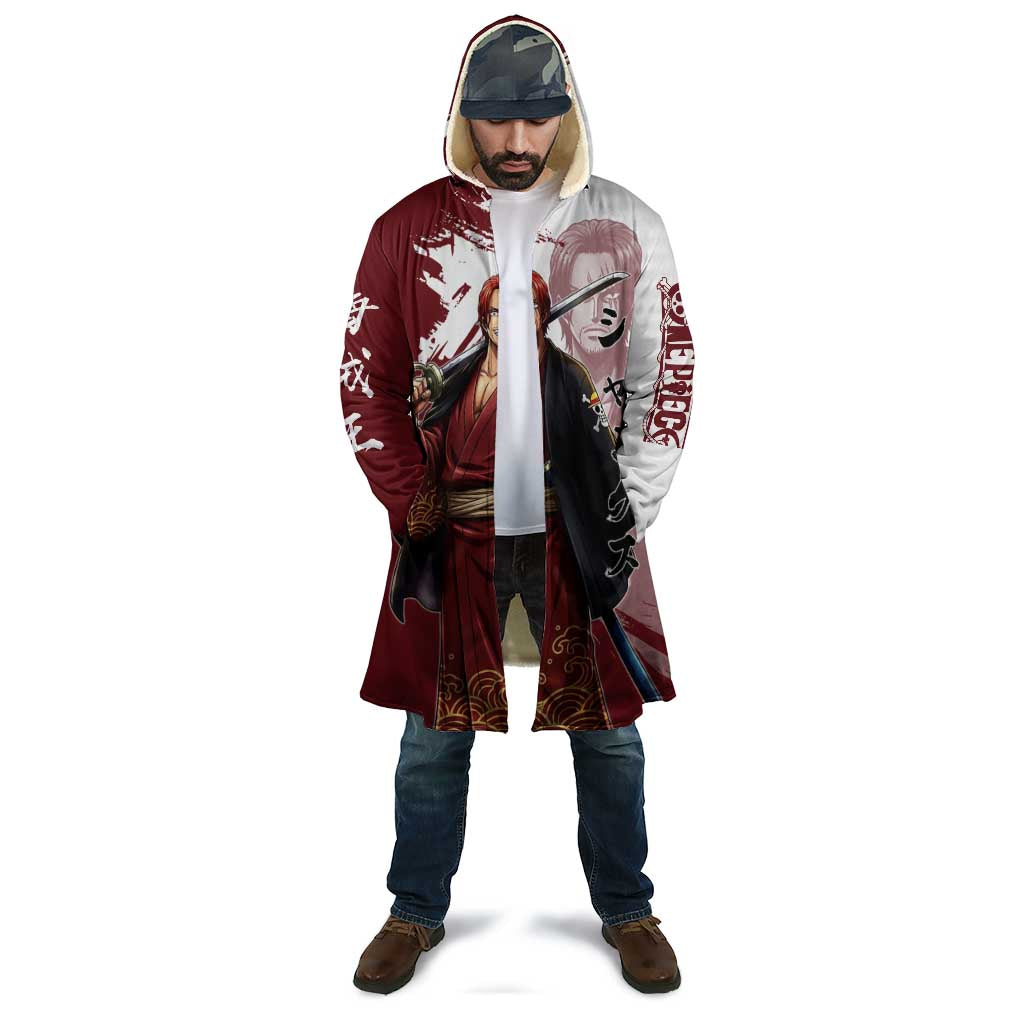 One Piece Shanks Red Hair Cloak Japanese Anime Graphic