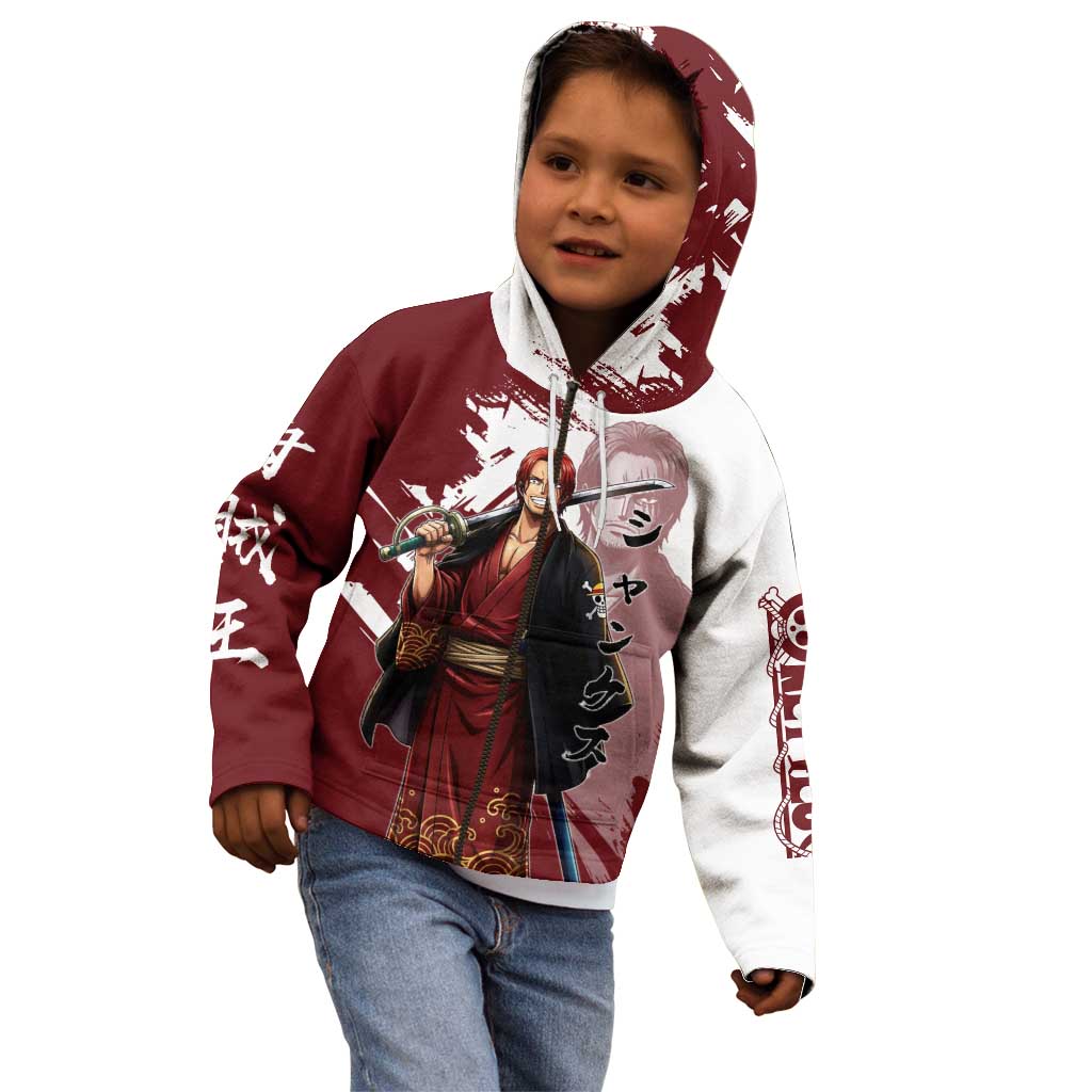 One Piece Shanks Red Hair Kid Hoodie Japanese Anime Graphic