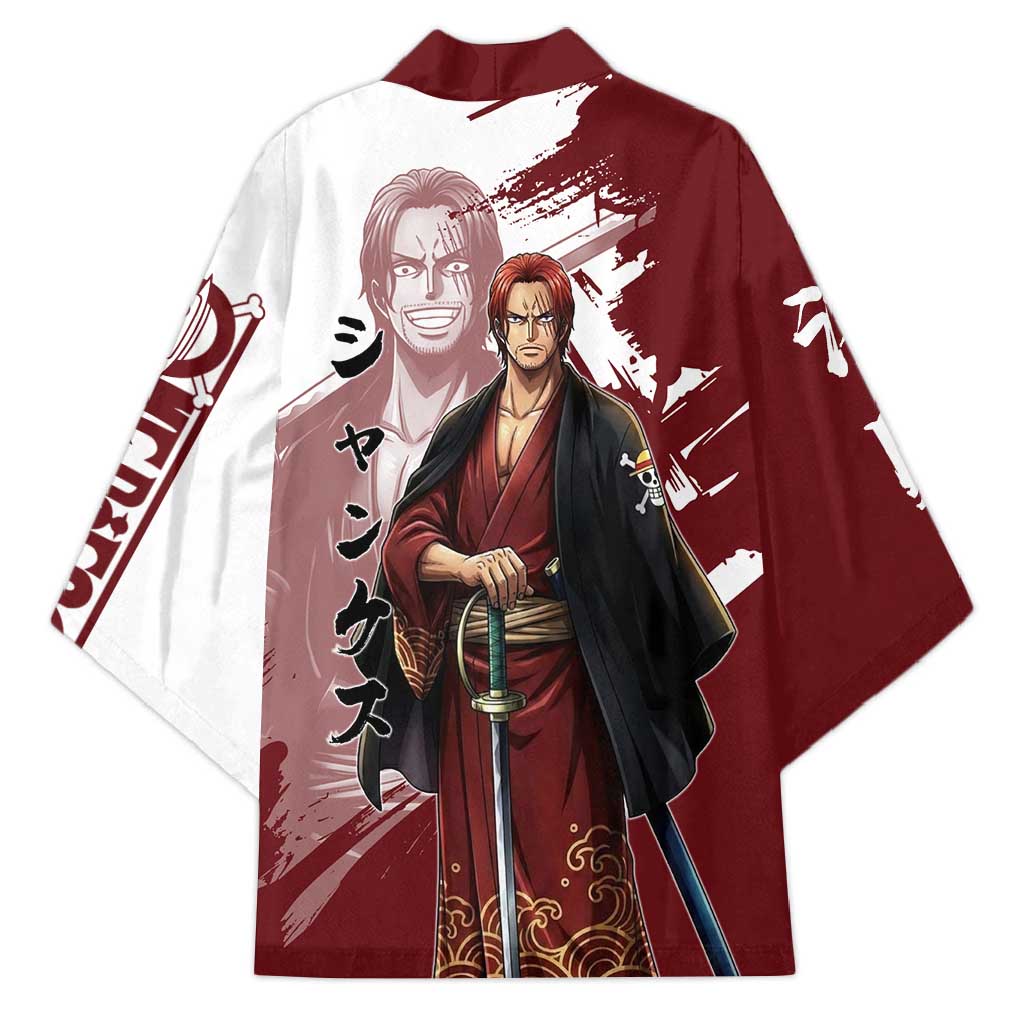 One Piece Shanks Red Hair Kimono Japanese Anime Graphic