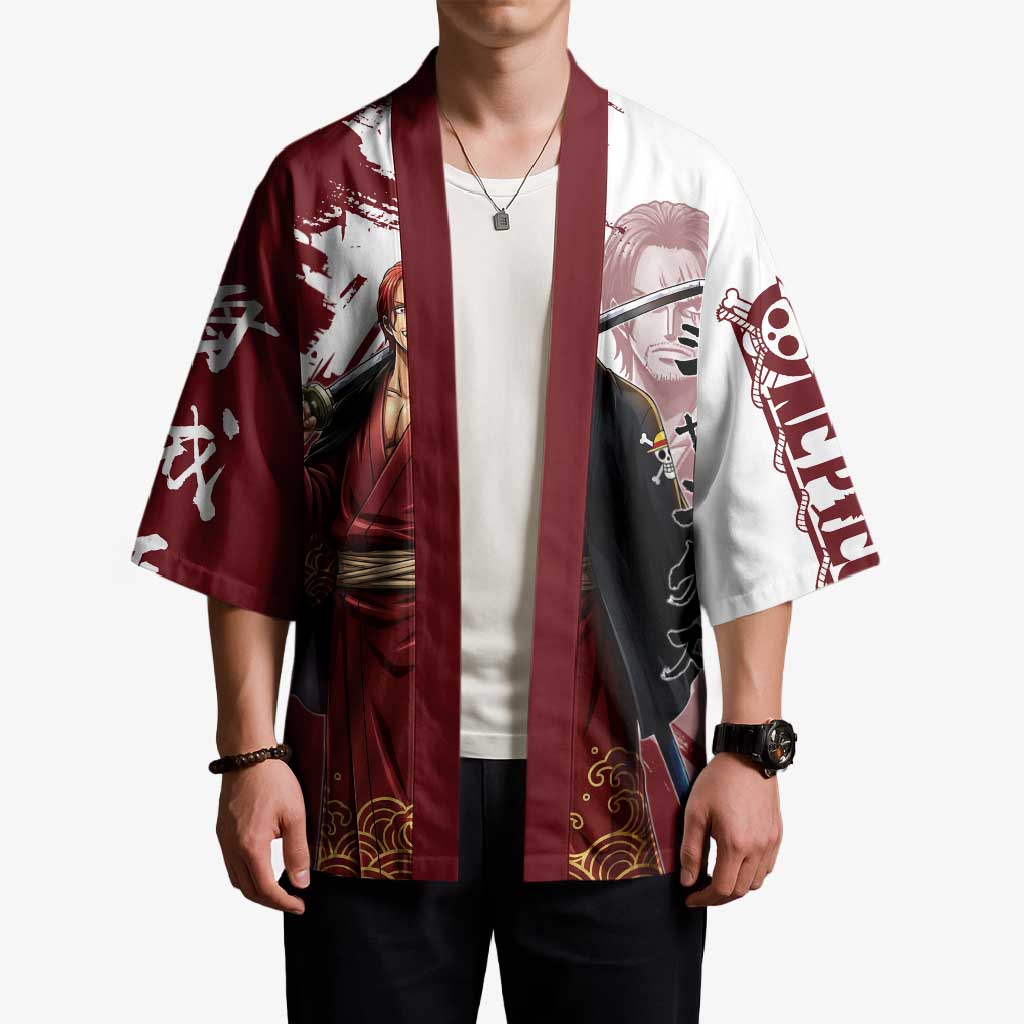 One Piece Shanks Red Hair Kimono Japanese Anime Graphic
