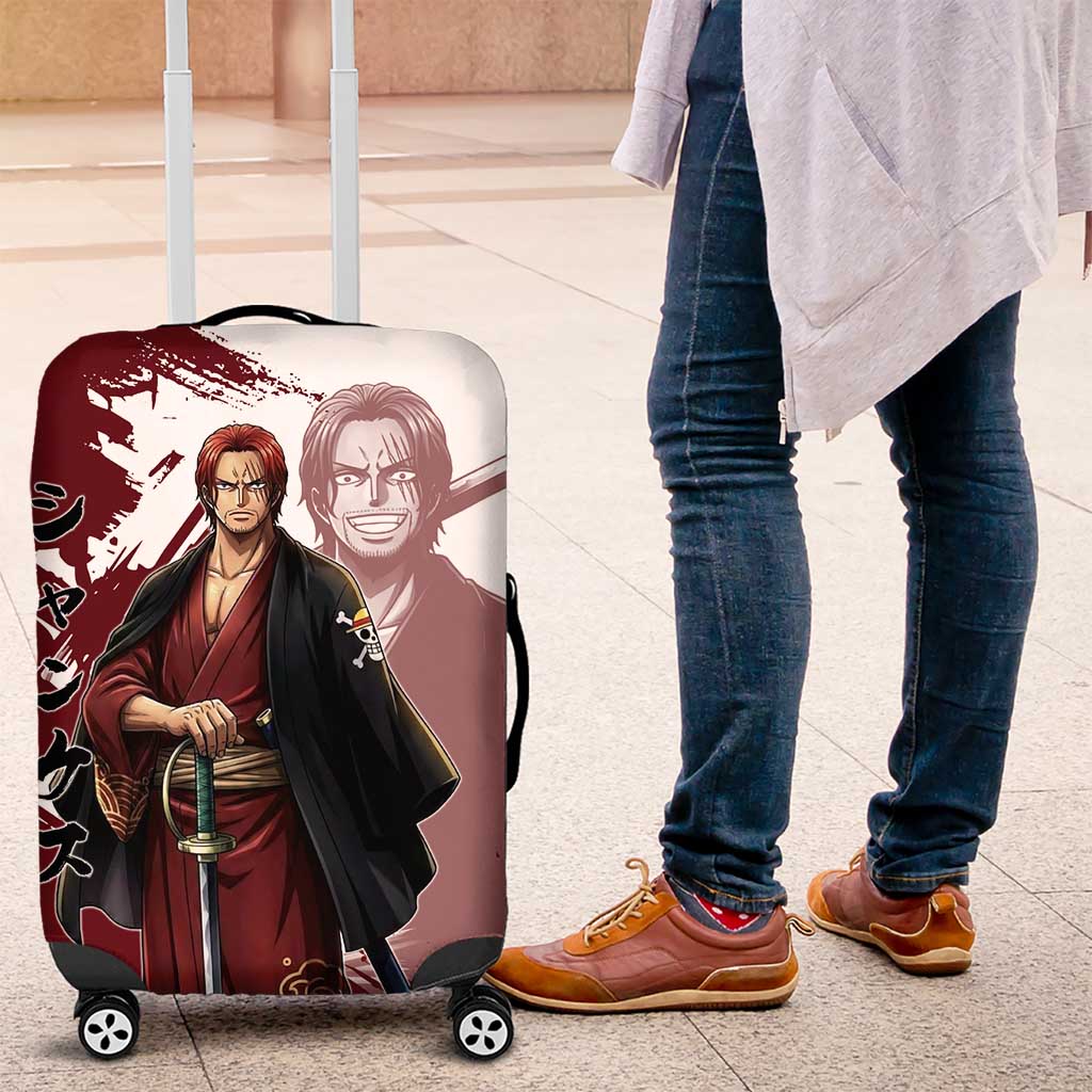 One Piece Shanks Red Hair Luggage Cover Japanese Anime Graphic