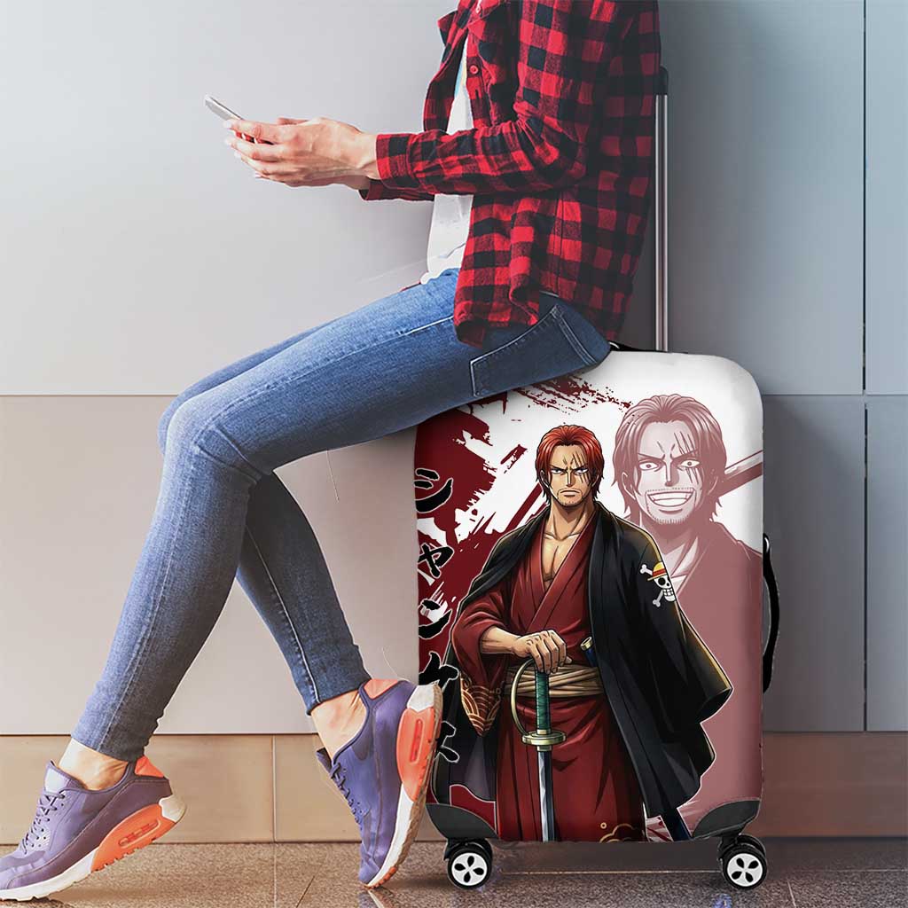 One Piece Shanks Red Hair Luggage Cover Japanese Anime Graphic