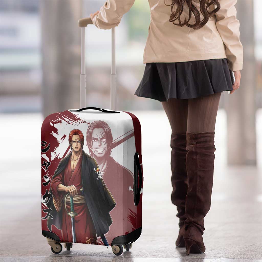 One Piece Shanks Red Hair Luggage Cover Japanese Anime Graphic