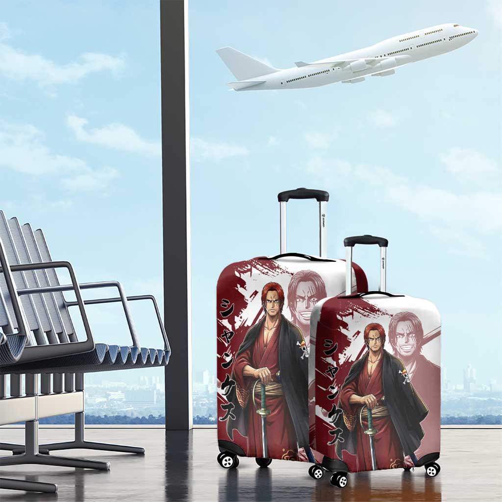 One Piece Shanks Red Hair Luggage Cover Japanese Anime Graphic