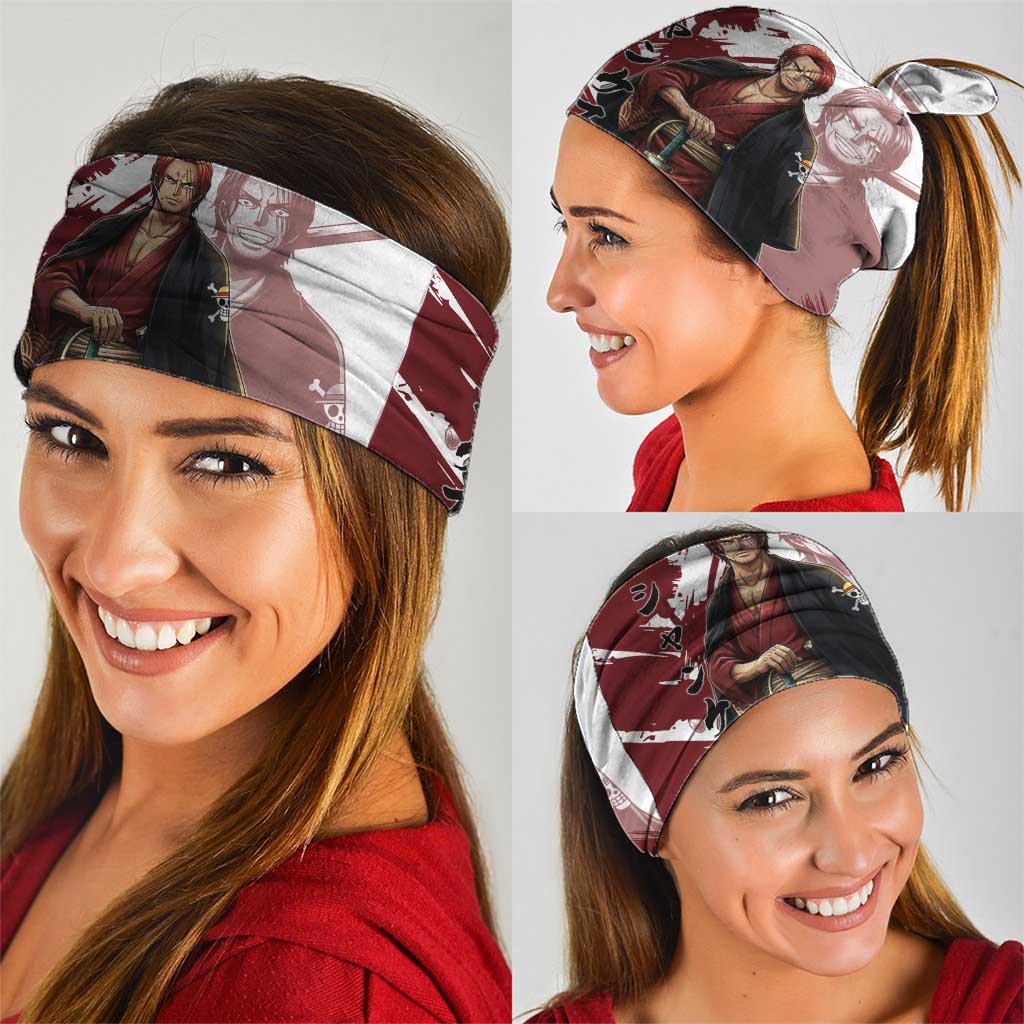 One Piece Shanks Red Hair Neck Gaiter Japanese Anime Graphic