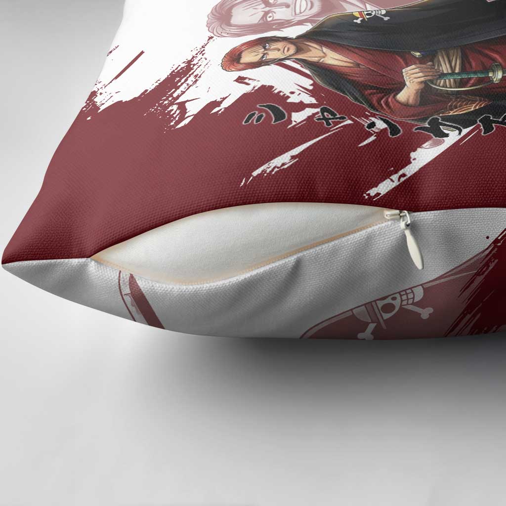 One Piece Shanks Red Hair Pillow Cover Japanese Anime Graphic