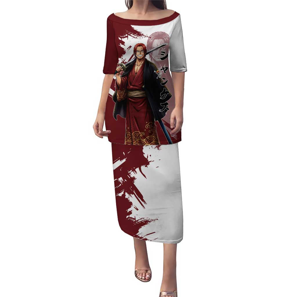 One Piece Shanks Red Hair Puletasi Japanese Anime Graphic