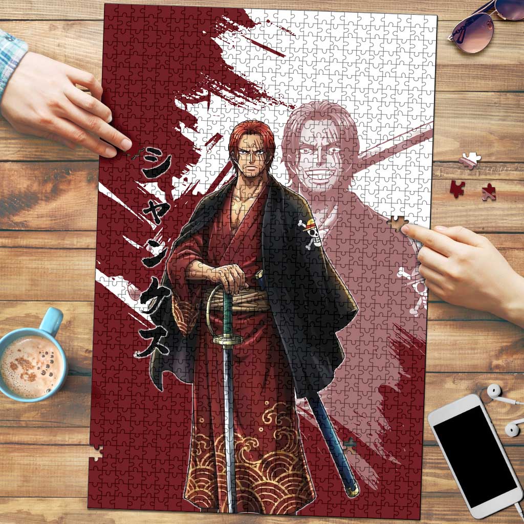 One Piece Shanks Red Hair Puzzle Japanese Anime Graphic