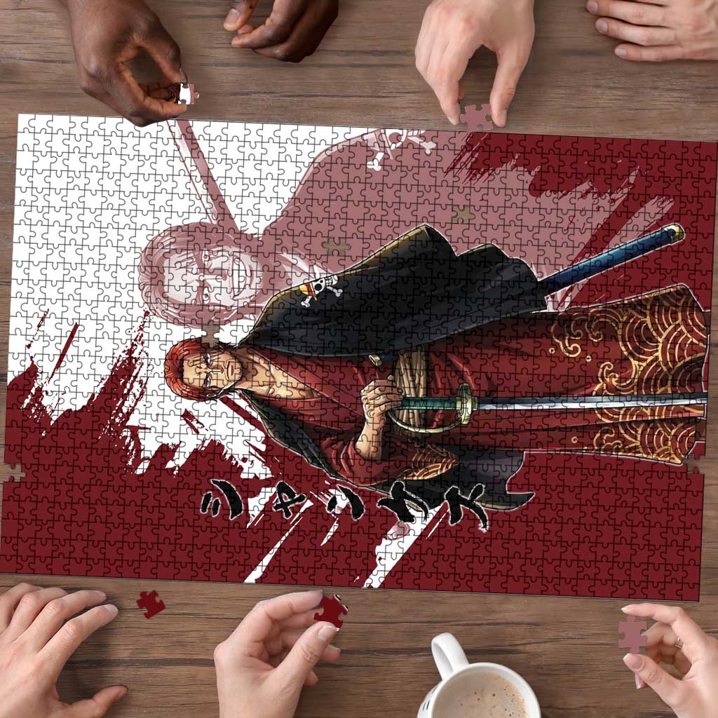 One Piece Shanks Red Hair Puzzle Japanese Anime Graphic