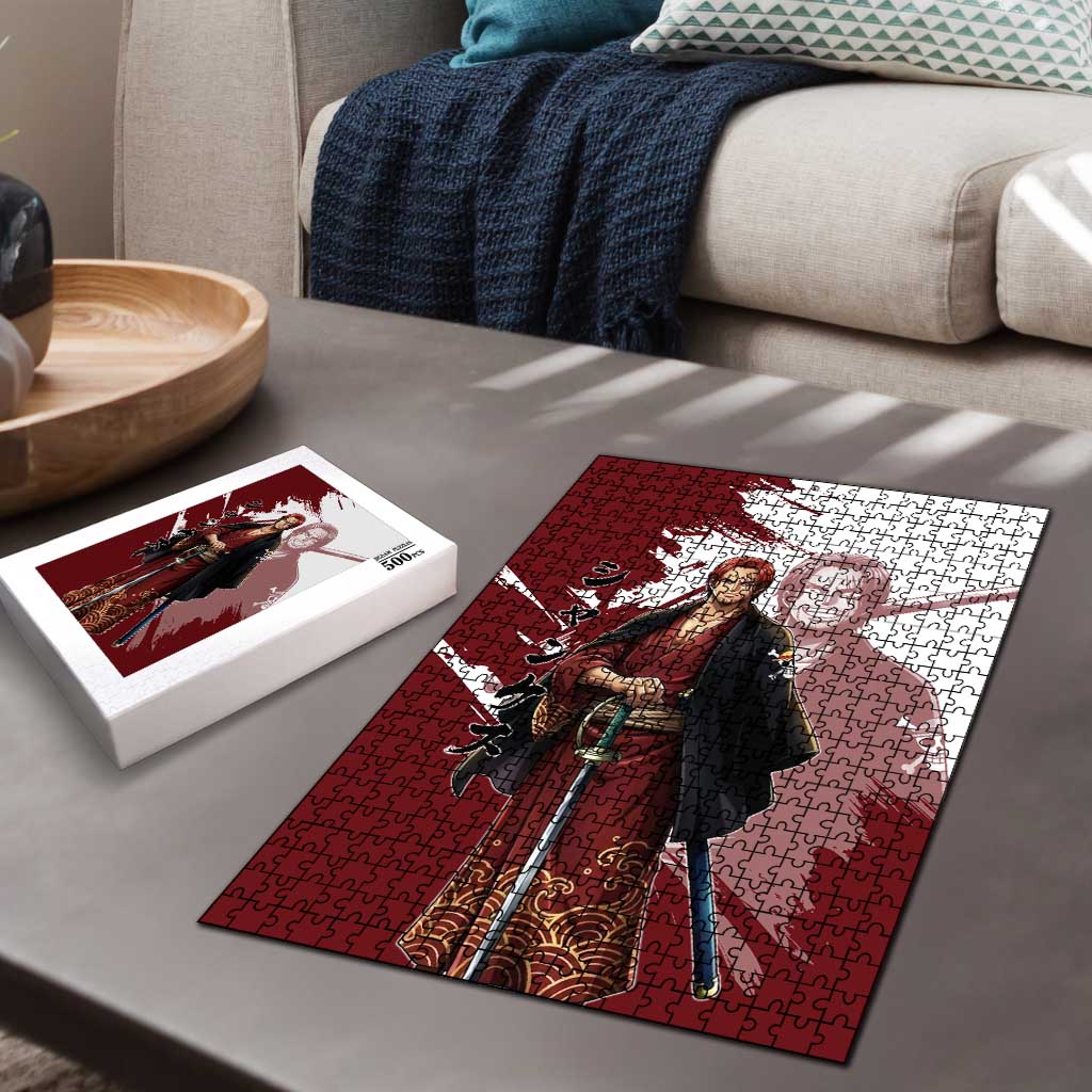 One Piece Shanks Red Hair Puzzle Japanese Anime Graphic