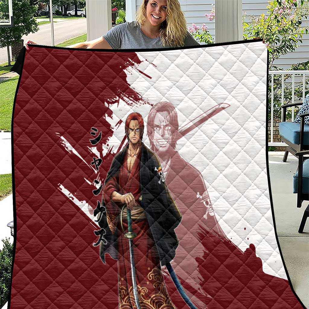 One Piece Shanks Red Hair Quilt Japanese Anime Graphic