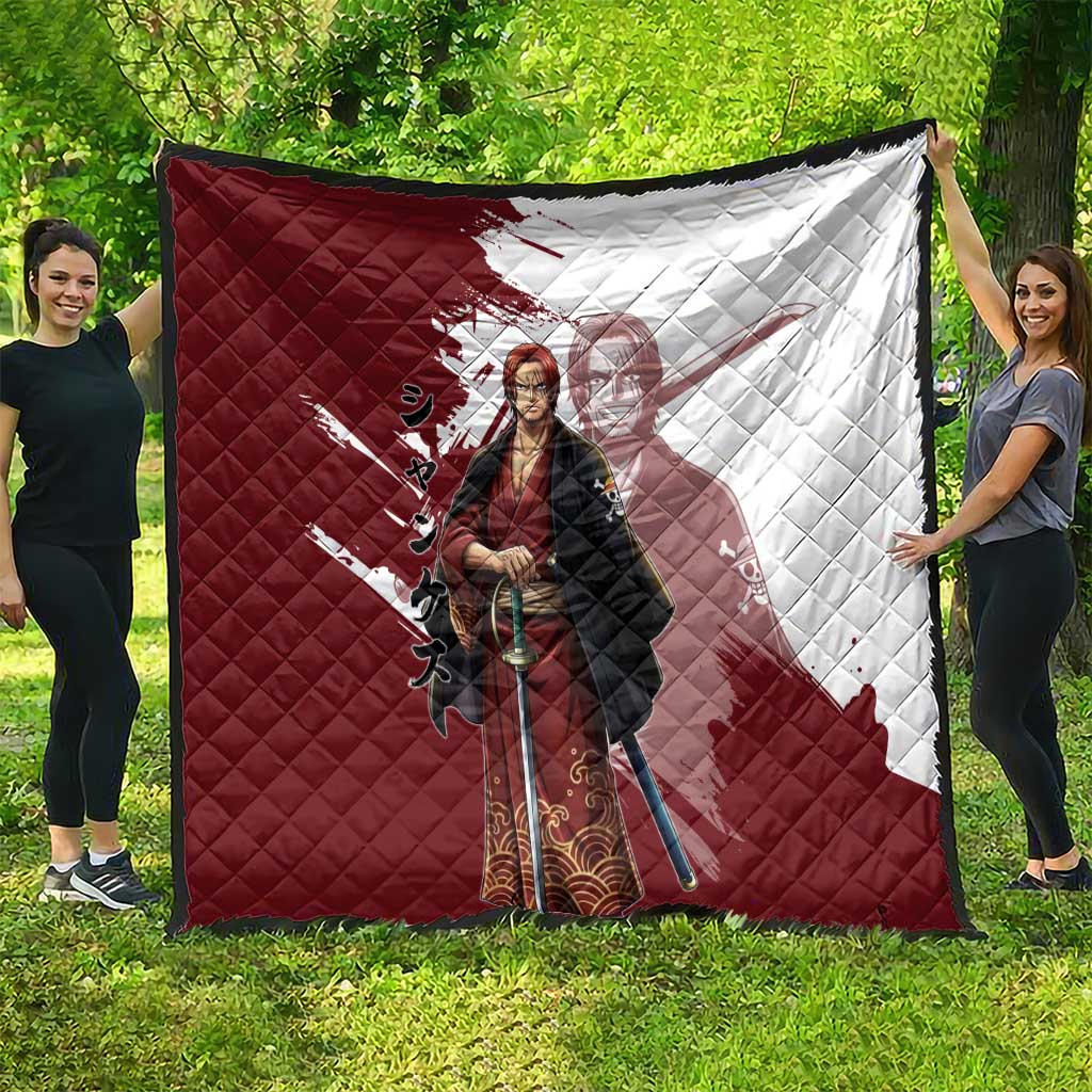 One Piece Shanks Red Hair Quilt Japanese Anime Graphic