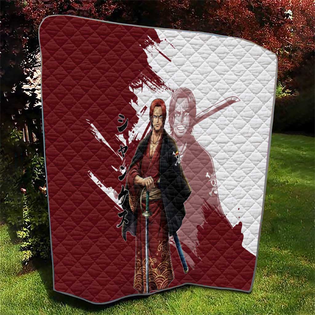 One Piece Shanks Red Hair Quilt Japanese Anime Graphic