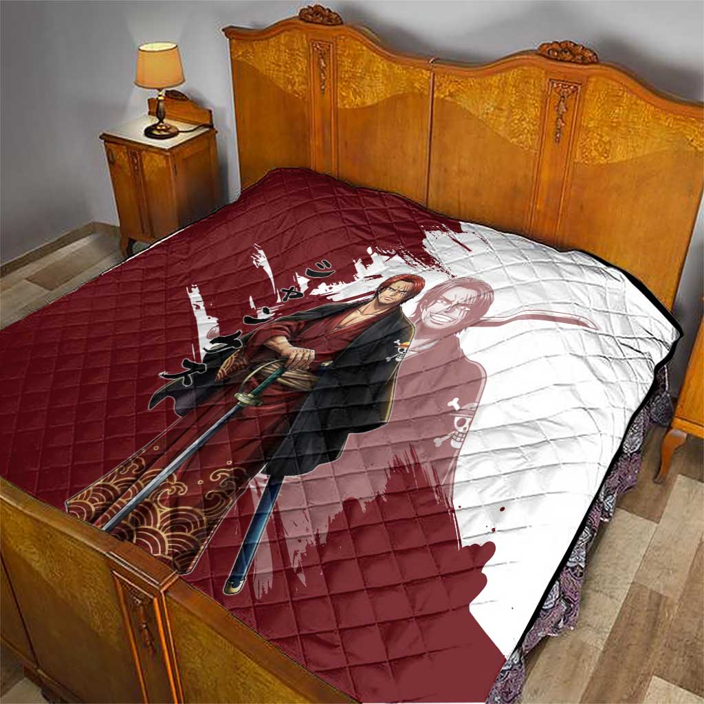 One Piece Shanks Red Hair Quilt Japanese Anime Graphic