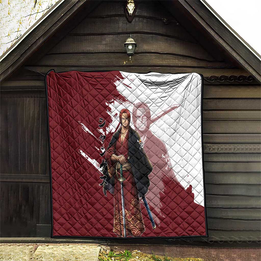 One Piece Shanks Red Hair Quilt Japanese Anime Graphic