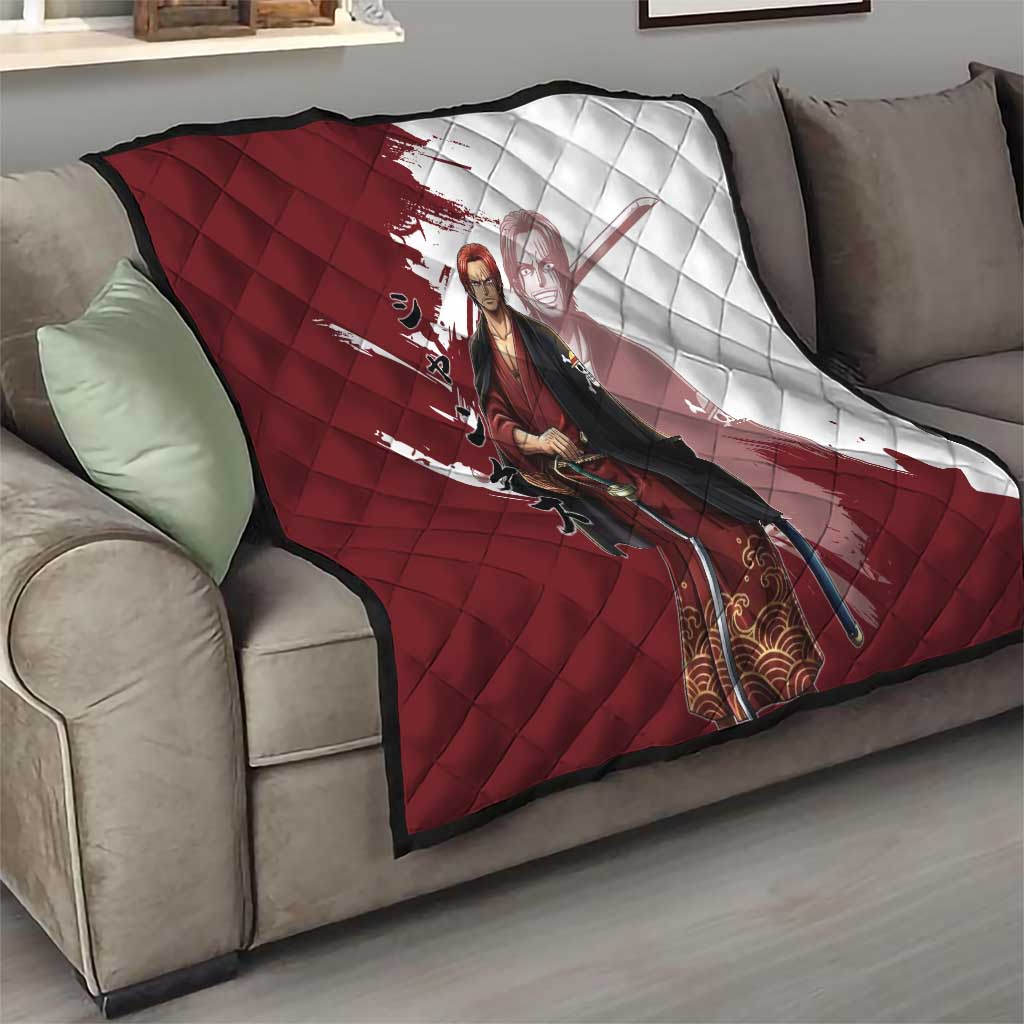 One Piece Shanks Red Hair Quilt Japanese Anime Graphic