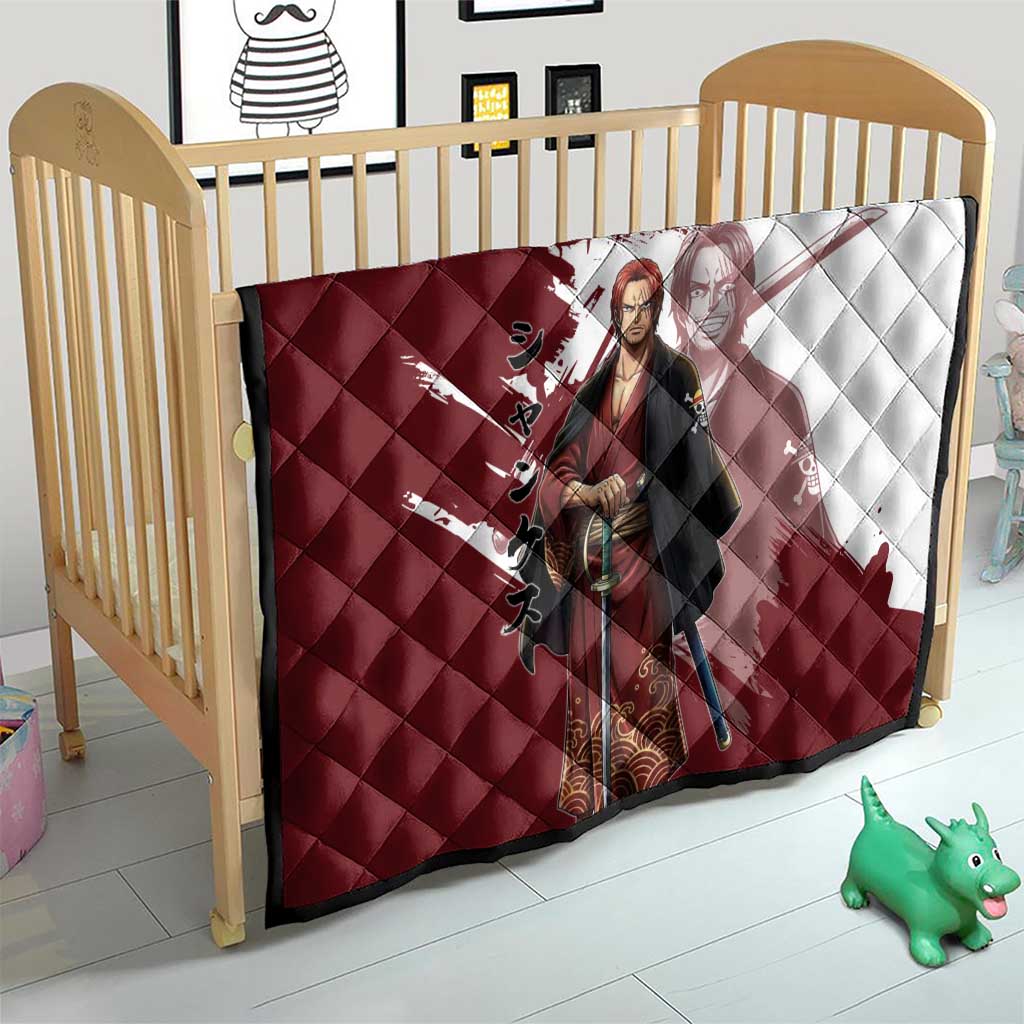 One Piece Shanks Red Hair Quilt Japanese Anime Graphic