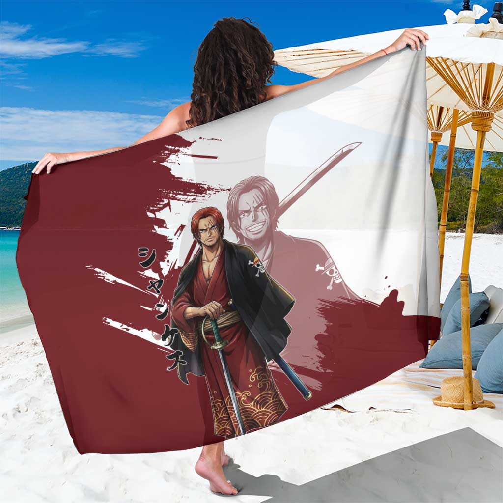 One Piece Shanks Red Hair Sarong Japanese Anime Graphic